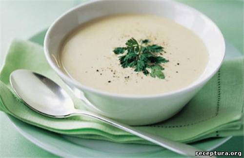 Молочный суп с белыми грибами